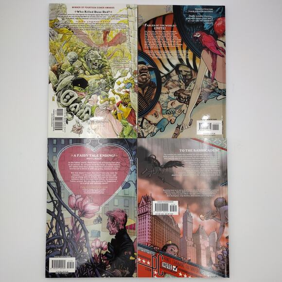 DC Vertigo Trade Paperback Lot Fables Volumes 1 - 4 Graphic Novels New - Picture 3 of 3